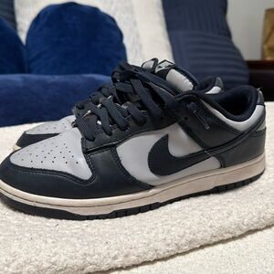 Nike Mens Navy Dunk Low Retro